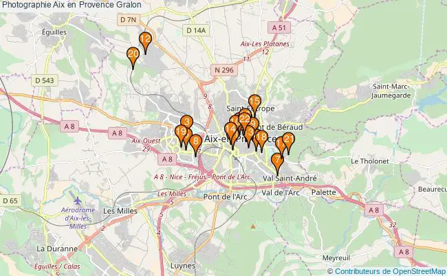 plan Photographie Aix en Provence Associations photographie Aix en Provence : 27 associations