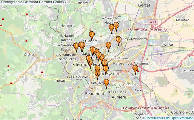 plan Photographie Clermont-Ferrand Associations photographie Clermont-Ferrand : 21 associations