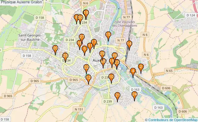 plan Physique Auxerre Associations physique Auxerre : 54 associations