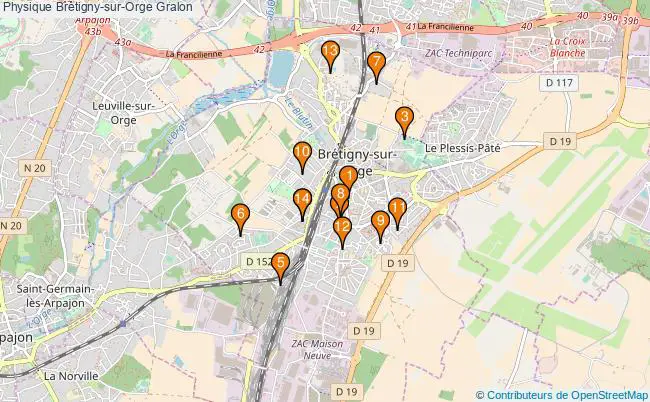 plan Physique Brétigny-sur-Orge Associations physique Brétigny-sur-Orge : 13 associations