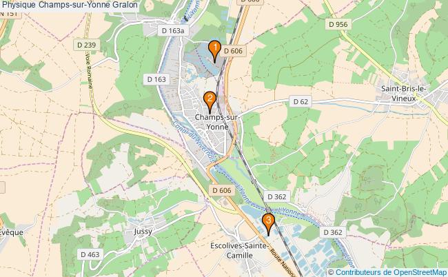 plan Physique Champs-sur-Yonne Associations physique Champs-sur-Yonne : 4 associations
