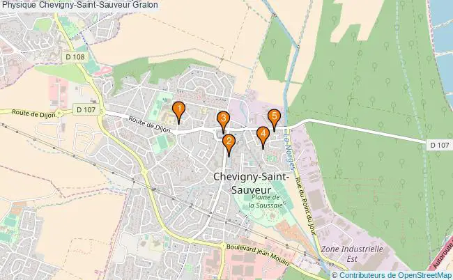 plan Physique Chevigny-Saint-Sauveur Associations physique Chevigny-Saint-Sauveur : 5 associations