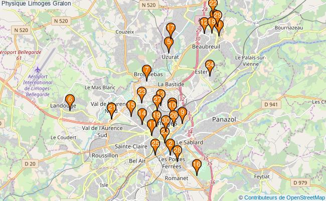 plan Physique Limoges Associations physique Limoges : 127 associations