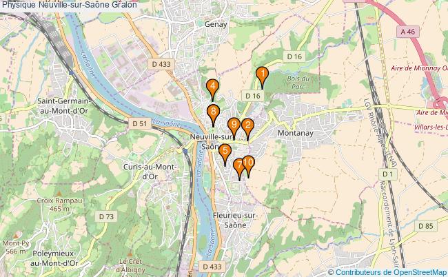 plan Physique Neuville-sur-Saône Associations physique Neuville-sur-Saône : 13 associations