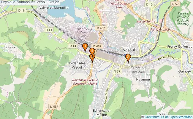 plan Physique Noidans-lès-Vesoul Associations physique Noidans-lès-Vesoul : 4 associations