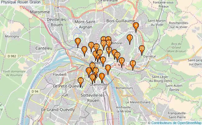 plan Physique Rouen Associations physique Rouen : 104 associations