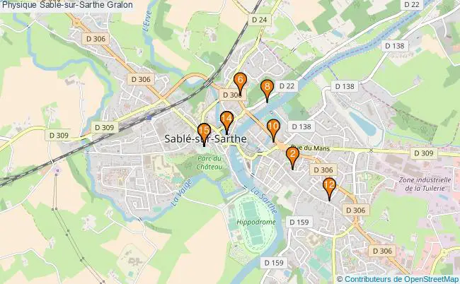 plan Physique Sablé-sur-Sarthe Associations physique Sablé-sur-Sarthe : 16 associations