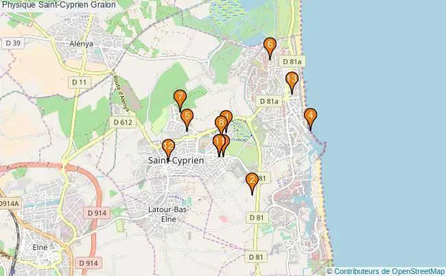 plan Physique Saint-Cyprien Associations physique Saint-Cyprien : 15 associations