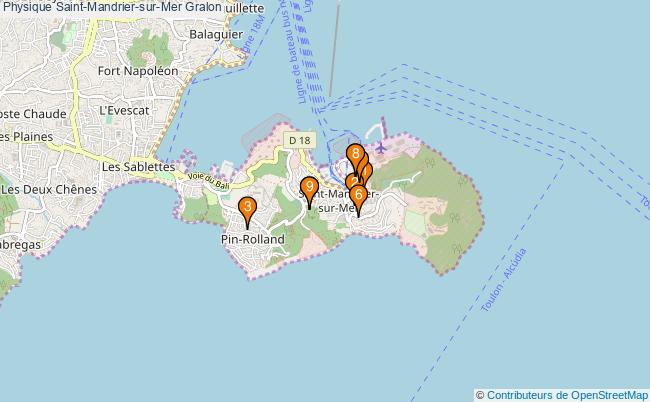 plan Physique Saint-Mandrier-sur-Mer Associations physique Saint-Mandrier-sur-Mer : 9 associations