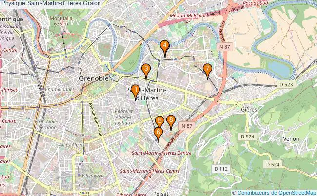 plan Physique Saint-Martin-d'Hères Associations physique Saint-Martin-d'Hères : 10 associations