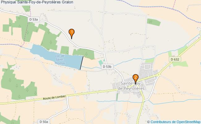 plan Physique Sainte-Foy-de-Peyrolières Associations physique Sainte-Foy-de-Peyrolières : 2 associations