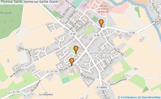 plan Physique Sainte-Jamme-sur-Sarthe Associations physique Sainte-Jamme-sur-Sarthe : 3 associations