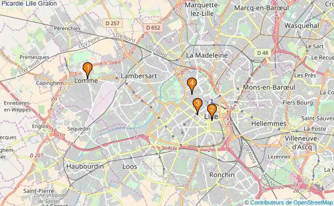 plan Picardie Lille Associations Picardie Lille : 4 associations