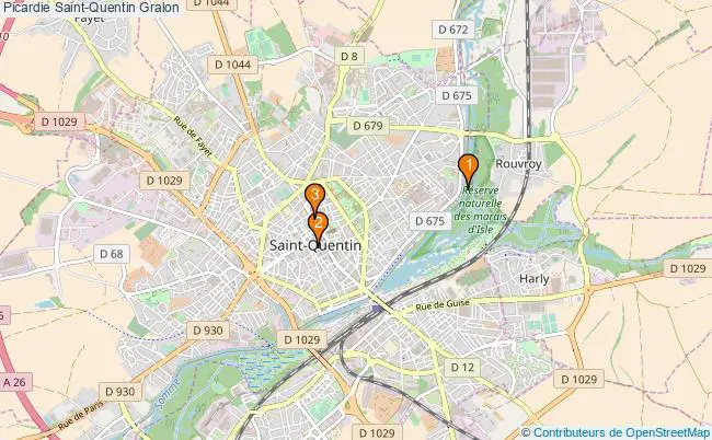 plan Picardie Saint-Quentin Associations Picardie Saint-Quentin : 3 associations