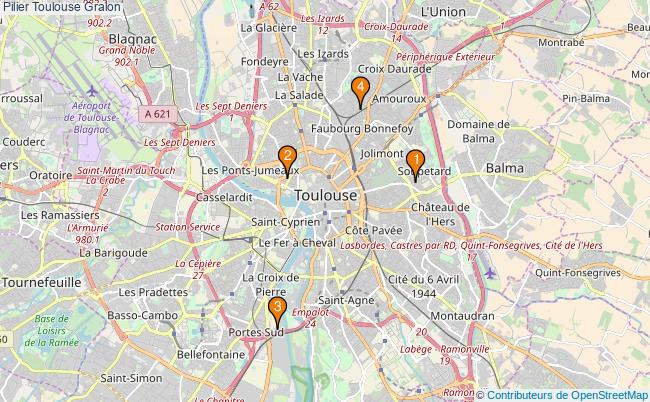 plan Pilier Toulouse Associations pilier Toulouse : 5 associations