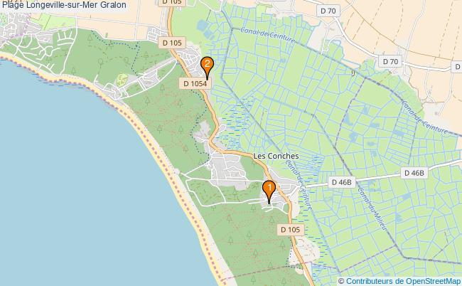 plan Plage Longeville-sur-Mer Associations plage Longeville-sur-Mer : 3 associations
