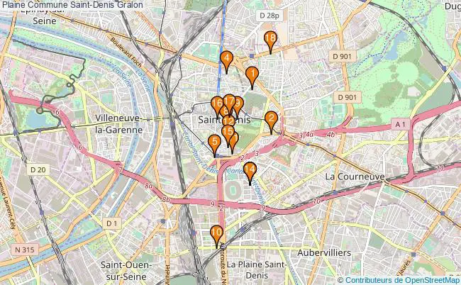 plan Plaine Commune Saint-Denis Associations Plaine Commune Saint-Denis : 21 associations