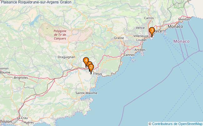 plan Plaisance Roquebrune-sur-Argens Associations plaisance Roquebrune-sur-Argens : 4 associations