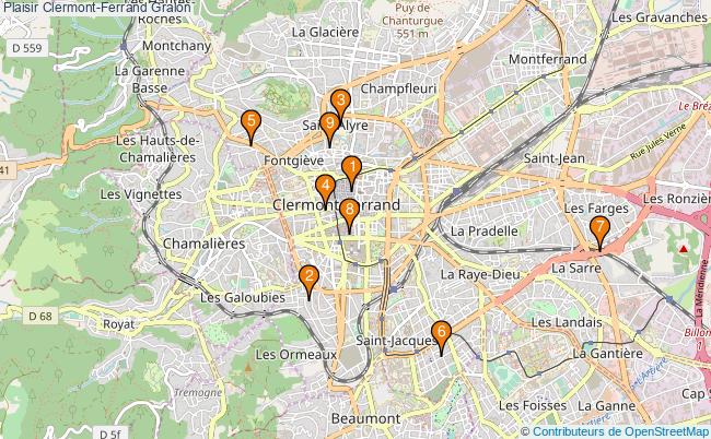 plan Plaisir Clermont-Ferrand Associations Plaisir Clermont-Ferrand : 9 associations