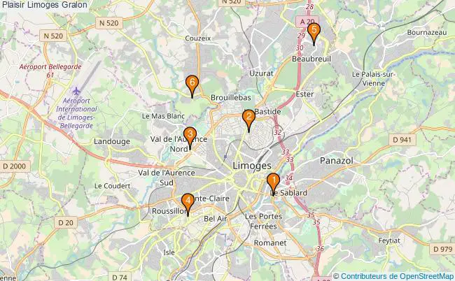 plan Plaisir Limoges Associations Plaisir Limoges : 7 associations