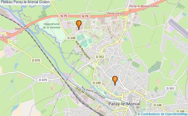 plan Plateau Paray-le-Monial Associations plateau Paray-le-Monial : 2 associations