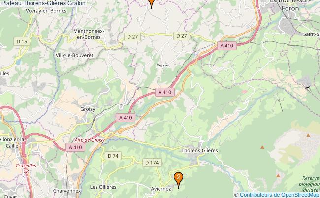 plan Plateau Thorens-Glières Associations plateau Thorens-Glières : 3 associations