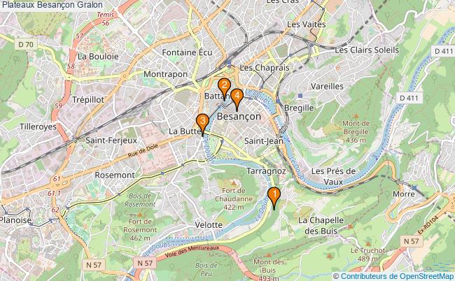 plan Plateaux Besançon Associations Plateaux Besançon : 3 associations