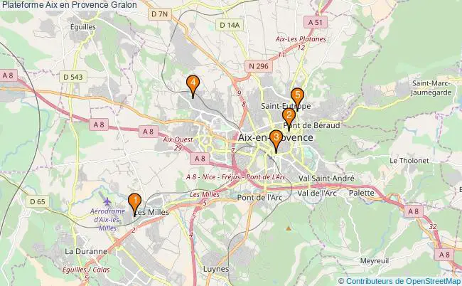 plan Plateforme Aix en Provence Associations Plateforme Aix en Provence : 5 associations