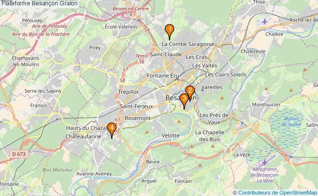 plan Plateforme Besançon Associations Plateforme Besançon : 3 associations