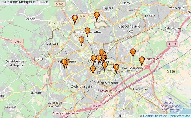 plan Plateforme Montpellier Associations Plateforme Montpellier : 18 associations