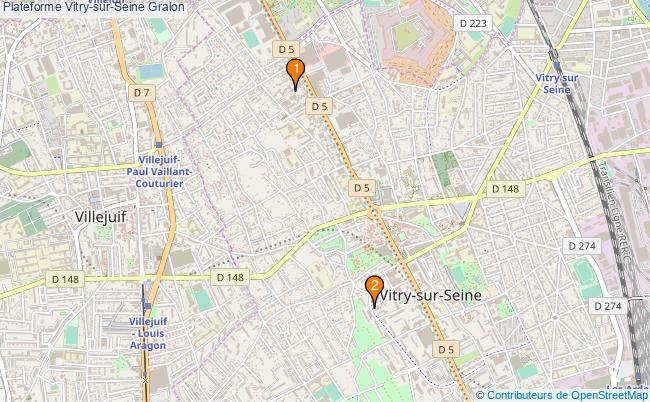 plan Plateforme Vitry-sur-Seine Associations Plateforme Vitry-sur-Seine : 3 associations
