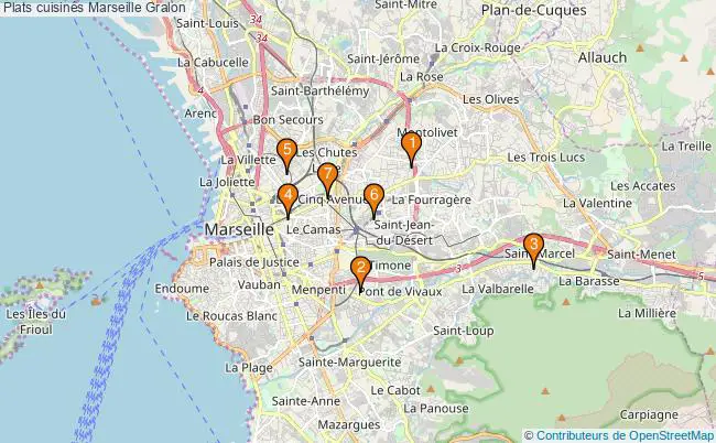 plan Plats cuisinés Marseille Associations plats cuisinés Marseille : 7 associations