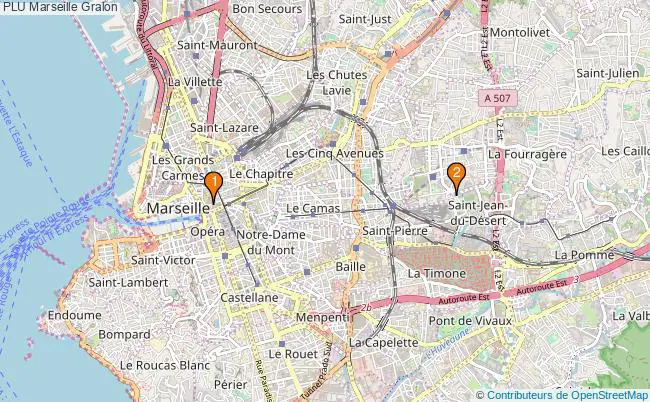 plan PLU Marseille Associations PLU Marseille : 2 associations