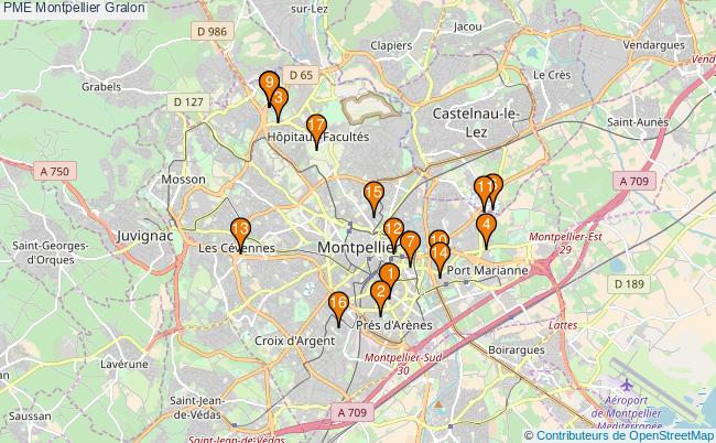 plan PME Montpellier Associations PME Montpellier : 14 associations