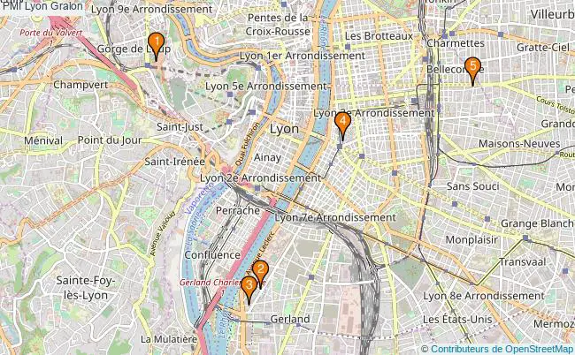 plan PMI Lyon Associations PMI Lyon : 5 associations