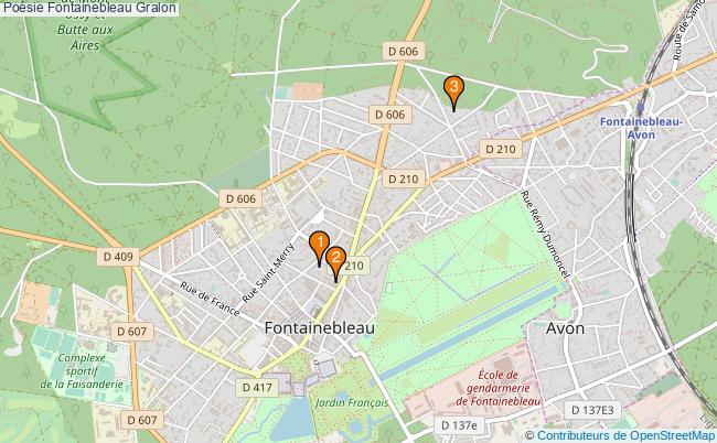 plan Poésie Fontainebleau Associations poésie Fontainebleau : 3 associations