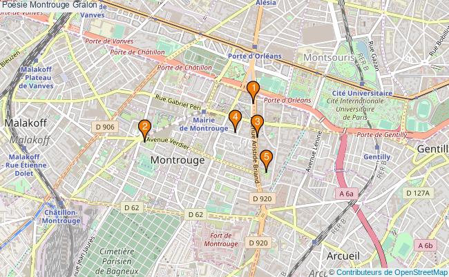 plan Poésie Montrouge Associations poésie Montrouge : 5 associations