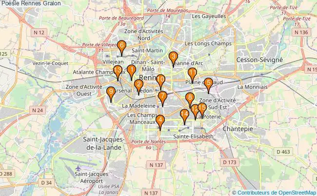 plan Poésie Rennes Associations poésie Rennes : 17 associations