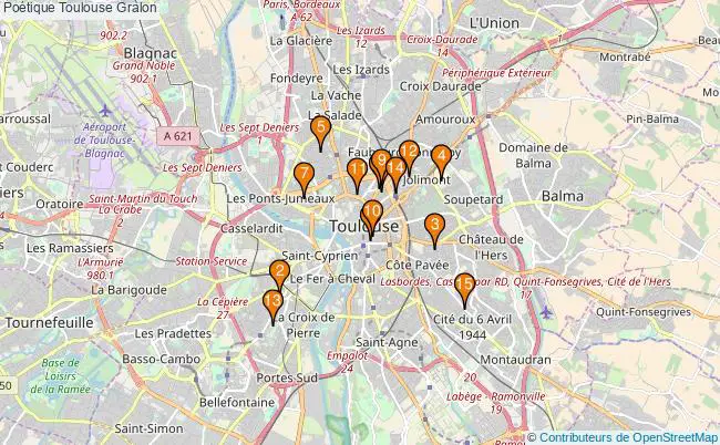 plan Poétique Toulouse Associations Poétique Toulouse : 15 associations