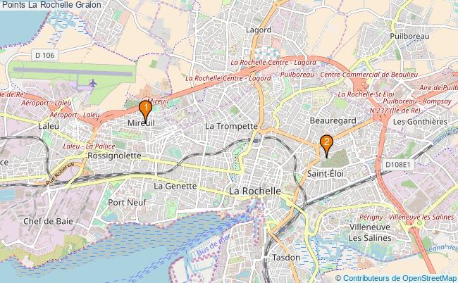 plan Points La Rochelle Associations Points La Rochelle : 5 associations