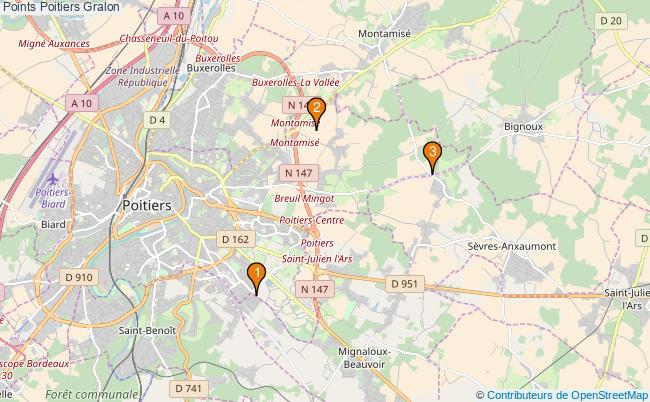 plan Points Poitiers Associations Points Poitiers : 4 associations