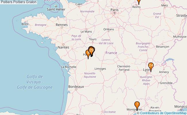 plan Poitiers Poitiers Associations Poitiers Poitiers : 315 associations