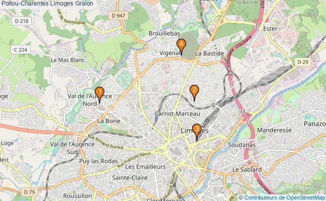 plan Poitou-Charentes Limoges Associations Poitou-Charentes Limoges : 2 associations