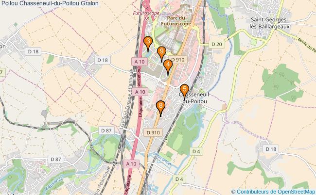 plan Poitou Chasseneuil-du-Poitou Associations poitou Chasseneuil-du-Poitou : 10 associations