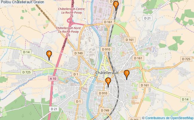 plan Poitou Châtellerault Associations poitou Châtellerault : 4 associations