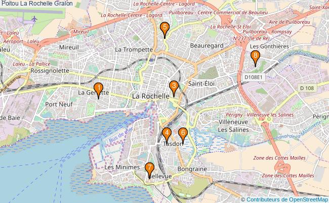 plan Poitou La Rochelle Associations poitou La Rochelle : 7 associations