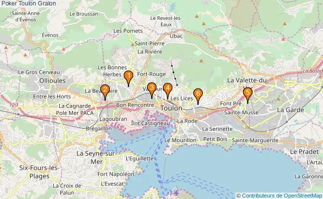 plan Poker Toulon Associations poker Toulon : 6 associations