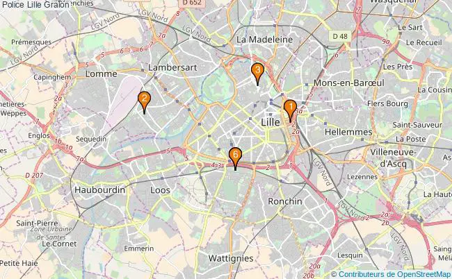 plan Police Lille Associations police Lille : 5 associations