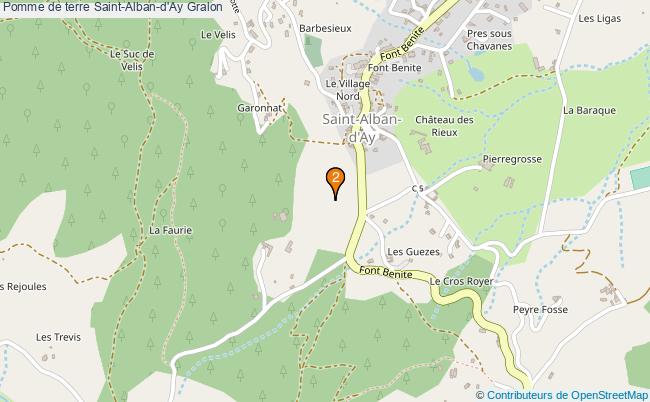 plan Pomme de terre Saint-Alban-d'Ay Associations Pomme de terre Saint-Alban-d'Ay : 2 associations