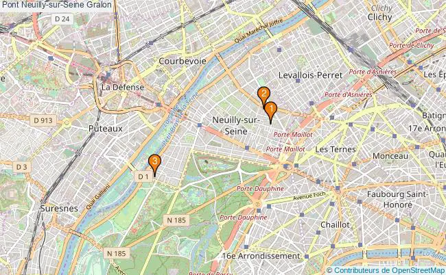 plan Pont Neuilly-sur-Seine Associations pont Neuilly-sur-Seine : 3 associations
